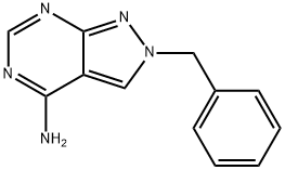 4-AMINO-2-BENZYL-2H-PYRAZOLO[3,4-D]PYRIMIDINE Struktur