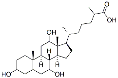 (3R,5R,7R,8R,9S,10R,12S,13R,14S,17R)-3,7,12-trihydroxy-10,13-dimethyl-17-[(] Struktur