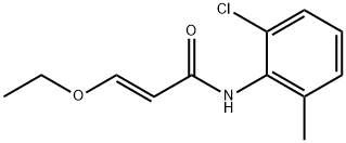 (E)-N-(2-Chloro-6-methylphenyl)-3-ethoxyacrylamide Struktur