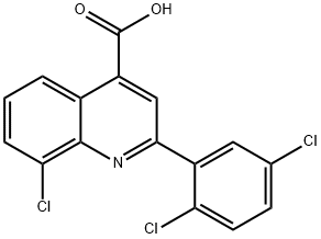 8-CHLORO-2-(2,5-DICHLOROPHENYL)QUINOLINE-4-CARBOXYLIC ACID Struktur