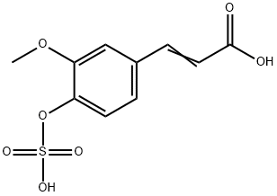 3-[3-Methoxy-4-(sulfooxy)phenyl]-2-propenoic Acid Struktur