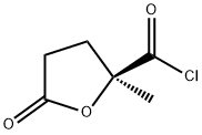 2-Furancarbonyl chloride, tetrahydro-2-methyl-5-oxo-, (S)- (9CI) Struktur