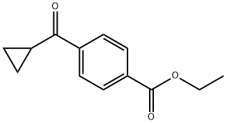 4-CARBOETHOXYPHENYL CYCLOPROPYL KETONE Struktur