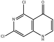 5,7-DICHLORO-1H-[1,6]NAPHTHYRIDIN-4-ONE Struktur