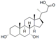 24-norchenodeoxycholic acid Struktur