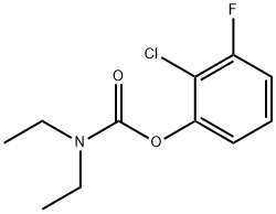 2-CHLORO-3-FLUOROPHENYL N,N-DIETHYLCARBAMATE Struktur