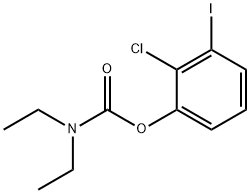 2-CHLORO-3-IODOPHENYL N,N-DIETHYLCARBAMATE Struktur