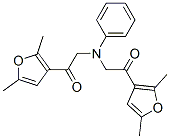 1-(2,5-DIMETHYL-FURAN-3-YL)-2-([2-(2,5-DIMETHYL-FURAN-3-YL)-2-OXO-ETHYL]-PHENYL-AMINO)-ETHANONE Struktur