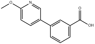 3-(2-Cyanopyridin-3-yl)benzoic acid Struktur