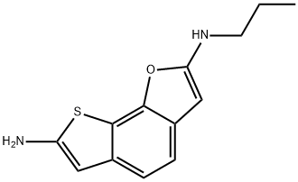 Thieno[3,2-g]benzofuran-2,7-diamine,  N2-propyl- Struktur