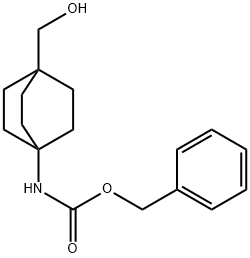 Benzyl (4-(hydroxyMethyl)bicyclo[2.2.2]octan-1-yl)carbaMate Struktur