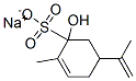 2-Hydroxy-p-mentha-6(1),8-diene-2-sulfonic acid sodium salt Struktur