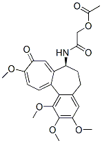 2-Acetyloxy-N-[(S)-5,6,7,9-tetrahydro-1,2,3,10-tetramethoxy-9-oxobenzo[a]heptalen-7-yl]acetamide Struktur