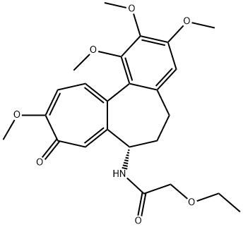 2-Ethoxy-N-[(S)-5,6,7,9-tetrahydro-9-oxo-1,2,3,10-tetramethoxybenzo[a]heptalen-7-yl]acetamide Struktur