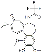 N-[2-Hydroxy-9-oxo-1,3,10-trimethoxy-5,6,7,9-tetrahydrobenzo[a]heptalen-7-yl]-2,2,2-trifluoroacetamide Struktur