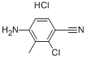 4-AMINO-2-CHLORO-3-METHYL-BENZONITRILE HYDROCHLORIDE Struktur