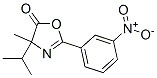 5(4H)-Oxazolone,  4-methyl-4-(1-methylethyl)-2-(3-nitrophenyl)- Struktur