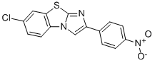 7-CHLORO-2-(4-NITROPHENYL)IMIDAZO[2,1-B]BENZOTHIAZOLE Struktur