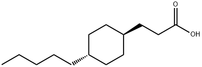 3-(TRANS-4-N-PENTYLCYCLOHEXYL)PROPIONIC ACID Struktur