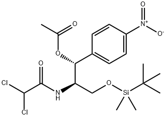 ChloraMphenicol 2-(O-tert-ButyldiMethylsilyl)Methyl 1-Acetate Struktur