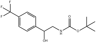 [2-HYDROXY-2-(4-TRIFLUOROMETHYL-PHENYL)-ETHYL]-CARBAMIC ACID TERT-BUTYL ESTER Struktur