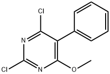 2,4-DICHLORO-6-METHOXY-5-PHENYL-PYRIMIDINE Struktur