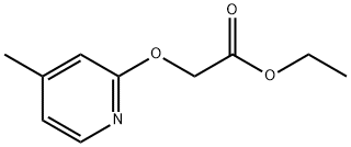 (4-METHYL-PYRIDIN-2-YLOXY)-ACETIC ACID ETHYL ESTER Struktur