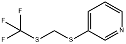 3-TRIFLUOROMETHYLSULFANYLMETHYLSULFANYL-PYRIDINE Struktur