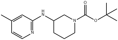 1-BOC-3-(4-METHYL-PYRIDIN-2-YLAMINO)-PIPERIDINE Struktur