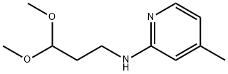 (3,3-DIMETHOXY-PROPYL)-(4-METHYL-PYRIDIN-2-YL)-AMINE Struktur