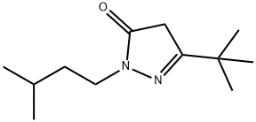 5-TERT-BUTYL-2-(3-METHYL-BUTYL)-2,4-DIHYDRO-PYRAZOL-3-ONE Struktur