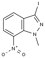 3-iodo-1-methyl-7-nitro-1H-indazole Struktur