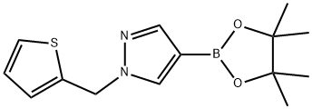 4-(4,4,5,5-TETRAMETHYL-[1,3,2]DIOXABOROLAN-2-YL)-1-THIOPHEN-2-YLMETHYL-1H-PYRAZOLE Struktur