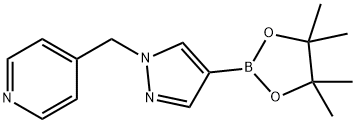 4-[4-(4,4,5,5-TETRAMETHYL-[1,3,2]DIOXABOROLAN-2-YL)-PYRAZOL-1-YLMETHYL]-PYRIDINE Struktur