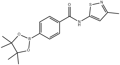 N-(3-METHYL-ISOTHIAZOL-5-YL)-4-(4,4,5,5-TETRAMETHYL-[1,3,2]DIOXABOROLAN-2-YL)-BENZAMIDE Struktur