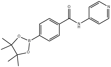 N-PYRIDIN-4-YL-4-(4,4,5,5-TETRAMETHYL-[1,3,2]DIOXABOROLAN-2-YL)-BENZAMIDE Struktur