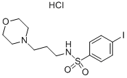 4-IODO-N-(3-MORPHOLIN-4-YL-PROPYL)-BENZENESULFONAMIDE HYDROCHLORIDE Struktur