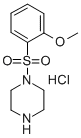 4-(2-METHOXY-BENZENESULFONYL)-PIPERAZINE HYDROCHLORIDE Struktur