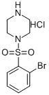 4-(2-BROMO-BENZENESULFONYL)-PIPERAZINE HYDROCHLORIDE Struktur