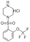 4-(2-TRIFLUOROMETHOXY-BENZENESULFONYL)-PIPERAZINE HYDROCHLORIDE Struktur