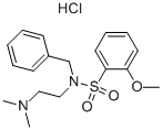 [2-BENZYL-[(2-METHOXY-BENZENESULFONYL)-AMINO]-ETHYL]-DIMETHYLAMINE HYDROCHLORIDE Struktur