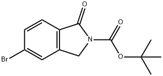 tert-Butyl 5-bromo-1-oxoisoindoline-2-carboxylate Struktur