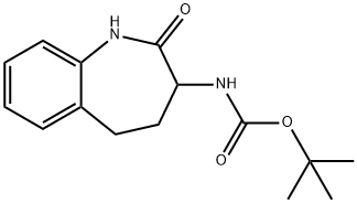 (2-Oxo-2,3,4,5-tetrahydro-1H-benzo[b]azepin-3-yl)-carbaMicacidtert-butylester Struktur