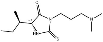 Hydantoin, 5-sec-butyl-3-(3-(dimethylamino)propyl)-2-thio- Struktur