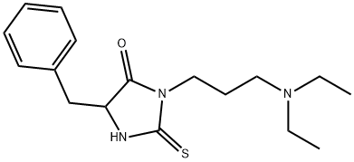 Hydantoin, 5-benzyl-3-(3-(diethylamino)propyl)-2-thio- Struktur