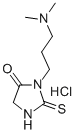 Hydantoin, 3-(3-(dimethylamino)propyl)-2-thio-, hydrochloride Struktur