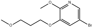 5-broMo-2-Methoxy-3-(3-Methoxypropoxy)pyridine Struktur