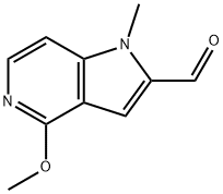 4-METHOXY-1-METHYL-2,3-DIHYDRO-1H-PYRROLO[3,2-C]PYRIDINE-2-CARBALDEHYDE Struktur