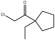 Ethanone, 2-chloro-1-(1-ethylcyclopentyl)- (9CI) Struktur