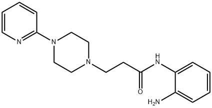 1-Piperazinepropanamide, N-(2-aminophenyl)-4-(2-pyridinyl)- Struktur